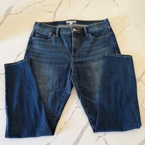 Lucky Brand Women's Straight Leg Stretch Jeans - Dark Blue